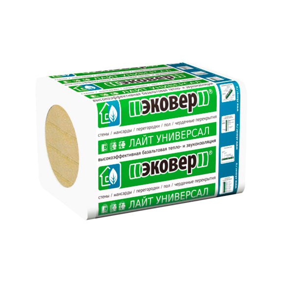 Утеплитель Эковер Лайт 40 1000х600х100 мм, 6 шт. уп