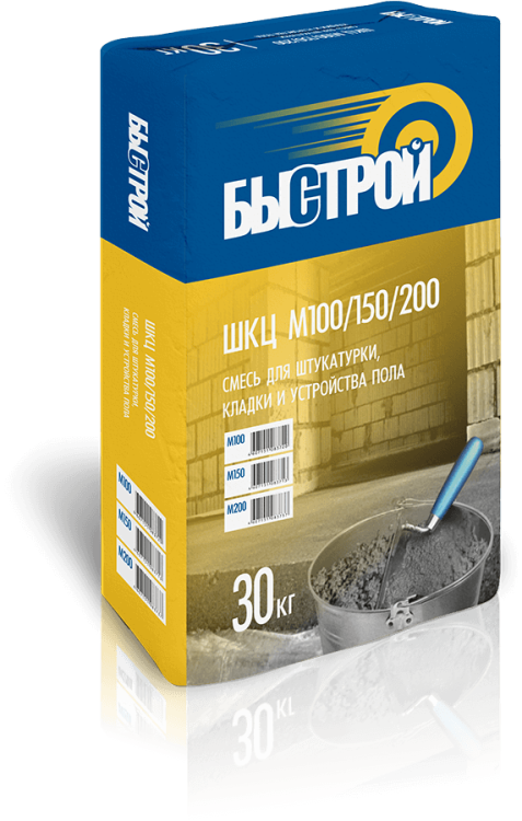 БЫСТРОЙ Смесь цементно-песчаная ШКЦ М-200 30 кг