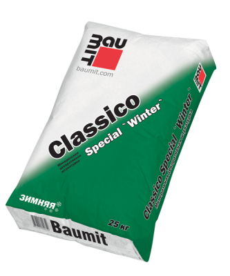 Baumit Минеральная штукатурка Classico Special Winter K 2.0 фактура "шуба", белая 25кг/42 под